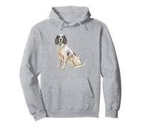 Beautiful Illustration of English Setter Dog Pullover Hoodie