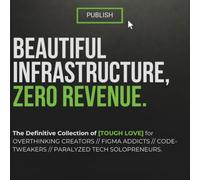 Beautiful Infrastructure, Zero Revenue.: The Definitive Collection of Tough Love for Overthinking Creators, Figma Addicts, and Paralyzed Tech Solopreneurs.