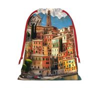 Beautiful Italy Print Gift Drawstring Bag Reusable Pouch Birthday Presents Wedding Daily Organizing Events