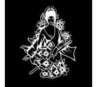 Beautiful Japanese Geisha Women and Traditional Katana Sword and Design Wall Stickers Paster Paper 40x51.5cm Wall beautification White