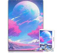 Beautiful Japanese Sakura Jigsaw 1000 Pieces for Adults Brain Training Educational Game Ideal Surprise Gift for Loved Ones Size 50x75cm