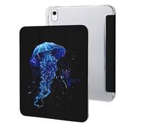 Beautiful Jelly Fish with Scuba Diver Case Compatible for IPAD 10代 (10.9in) Tablet Cases Protective Stand Cover