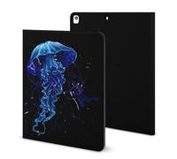 Beautiful Jelly Fish with Scuba Diver Case Compatible for IPAD 2020 （10.2in） Tablet Cases Cover with Pencil Holder Auto Wake/Sleep
