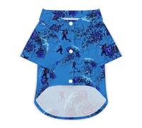 Beautiful Jelly Fish with Scuba Diver Hawaii Shirt Print Dog Clothes T-Shirt Beach for Puppy Cat XL