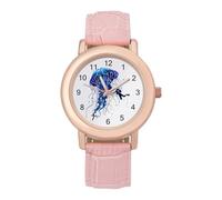 Beautiful Jelly Fish with Scuba Diver Womens Watch Digital Wrist Watches Casual Business Wristwatch Ladies