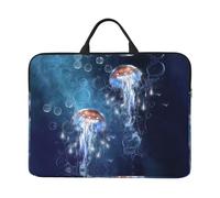 Beautiful Jellyfish 14 Inch Printed Laptop Sleeve, 600d Oxford-Cloth Shockproof Laptop Case With Thickened Pearl Cotton,Waterproof Portable Laptop Handbag Cover