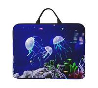 Beautiful Jellyfish 14 Inch Printed Laptop Sleeve, 600d Oxford-Cloth Shockproof Laptop Case With Thickened Pearl Cotton,Waterproof Portable Laptop Handbag Cover