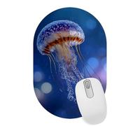 Beautiful Jellyfish Desktop Mouse Pad, Lightweight Non-Slip Computer Mouse Pad 11" x 7.1" for Home School and Office