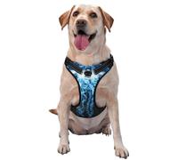 Beautiful Jellyfish Floating No Pull Dog Harness Adjustable Reflective Oxford Easy Control Medium Large Dog Harness