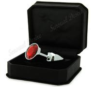 Beautiful Jewelled Stainless Steel Anal Butt Plug Sexy Bondage Kinky Role Play