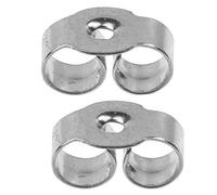 Beautiful Jewellery Company BJC® 9ct White Gold 4mm Light Weight Earring Backs/Scrolls/Butterfly Backs