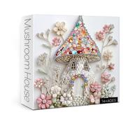 Beautiful Jewellery Mushroom Puzzles 1000 Pieces for Adults Nature, Colorful Flower Art Jigsaw Puzzles, Plant Shrooms in Bloom House Puzzle as Home Decor