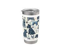 Beautiful Kerry Blues Pattern Cute Kerry Blue Terrier Stainless Steel Insulated Tumbler