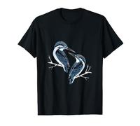 Beautiful Kingfisher Birds on Branch Value Graphic T-Shirt