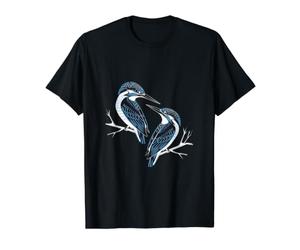 Beautiful Kingfisher Birds on Branch Value Graphic T-Shirt