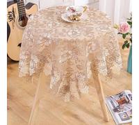 Beautiful Lace Tablecloth for Any Occasion, Protects Your Table While Offering a Touch of Elegance, Soft Fabric Design (115×115 cm)