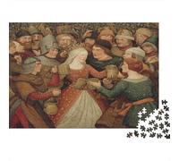 Beautiful Ladies, Medieval Party Jigsaw Puzzles Challenge Toy Educational Games Home Decoration for Adults& Teenager Age 14 Years Up 38x26cm/1000pcs