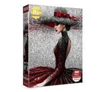 Beautiful Lady Art Puzzles for Adults 1000 Pieces Nature, Pretty Fun Challenging Landscape Mosaic Jigsaw Puzzles, Fantasy Scenic Dancer Scenery Puzzle