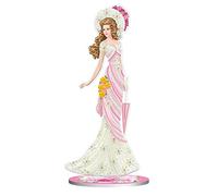 Beautiful Lady Diamond Art Desktop Decorations DIY Kit Lady 5D Diamond Art Painting Table Ornaments Special Shaped Rhinestones by Number Stitch Art Crafts for Women Girls Home Office Tabletop Decor