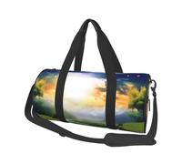 Beautiful Landscape Printed Canvas Travel Duffel Bag - Gym Sports Bag with Large Capacity for Weekend Business Travel