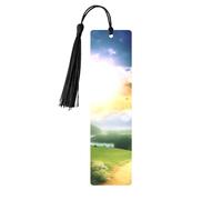 Beautiful Landscape Printed Metal Bookmarks M - Black Lightweight Aluminium Book Marker for Books, Journals & Gifts, Ideal Book Lovers, Holiday Decor & Crafts