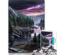 Beautiful Landscapes 1000 Pieces Jigsaw Puzzles for Adults And Teens,Learning Educational Toys Family Games Unique Birthday And Gifts (38x26cm)