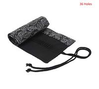 Beautiful Leaf School Pencil for Case Roller 12/24/36/48/72 Holes Canvas Pencil Case Bag Portable Office Stationery Makeup School Supplies Middle High College Students Women Ladies Purse Big