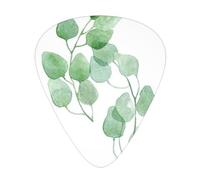 Beautiful Leaves Guitar Plectrums, 12 Pcs Lightweight Guitar Plectrums, 0.46mm/0.71mm/0.96mm Thickness For Acoustic Guitar Acoustic Electric Guitar Ukulele Bass