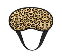 Beautiful Leopard Print Elastic Band Eye Mask for Sleeping, Blackout Sleep Mask Block Light, Comfortable Travel Nap