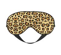 Beautiful Leopard Print Eye Mask Sleep Mask for Men & Women Mask for Sleep with Easy Adjustable Strap Night Eye Cover for Travel