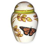 Beautiful Life Urns Garden Butterfly Keepsake Urn for Ashes - Small Size - NOT Intended for Full Cremation Ash Quantity