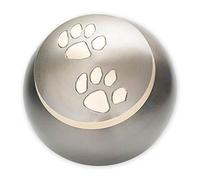 Beautiful Life Urns Pawsitively Cherished Pet Urn - Unique Cremation Urns for Pets, Medium, Slate/Gold