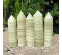 Beautiful Light Color Quartz Points Caribbean Calcite Crystal Tetrahedral Column Home Decor (Size : 1pcs) Gemstone Stone