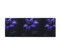 Beautiful Little Flowers Pattern Extra Large Mouse Pad 12x31.5in for Office, Gaming, and Learning - Durable, Comfortable, and Environmentally Friendly