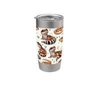 Beautiful Lizard Pattern Cute African Fat Tailed Gecko Stainless Steel Insulated Tumbler