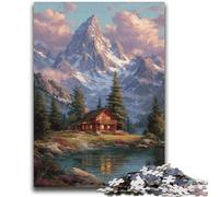 Beautiful Log Cabin Jigsaw Puzzles for Adults 2000 Piece,Help The Brain Exercise Addictive Toys to Cultivate Patience Parent-child Interaction (70X100cm)