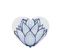 Beautiful Lotus Flower 4 Pcs Car Air Freshener Cards, Hanging Disposable Card Fresheners for Vehicles, Lavender Scented