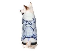 Beautiful Lotus Flower Dog Hoodie – Soft & Breathable Polyester Pet Clothes for Small, Medium, and Large Dogs