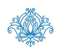 Beautiful Lotus Flower Wall Decal Yoga Mandala Wall Sticker Morrocan Pattern Boho Bohemian Bedroom Decor Car Window Decal Large - 40x42cm