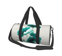 Beautiful Lotus Leaves Round Sport Duffle Bag â€“ A Stylish, Foldable Duffel Bag with Ample Capacity, Lightweight and Durable, Perfect for The Gym, Beach, Weekend Trips, and Travel.