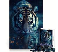 Beautiful Magical Tiger Puzzles for Adults 1000 Puzzles Smart Exercise Light Enjoyment Accurate Edges Holiday Treat (38x26cm)
