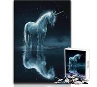 Beautiful Magical Unicorn Jigsaw Puzzles 1000 Pieces for Teenagers Cognitive Development Fun Game Special Thoughtful Celebration Present Size 38x26cm