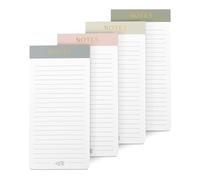 Beautiful Magnetic Notepads for Fridge - Set Of 4 Modern Note Pads With Lined Pages to Easily Write Notes & Make Grocery/Shopping Lists - The Perfect To Do Pad w/Strong Magnets for Your Refrigerator