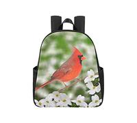 Beautiful Male Northern Cardinal Cardinalis Cardinalis Backpacks for Middle Schoolers 12.40x5.12x14.17inch Backpacks for School Multipurpose Casual Bookbags for Adult Men Business Travel School,offic
