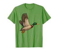 Beautiful Mallard Duck Bird in Flight Waterfowl Bird Nature T-Shirt