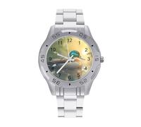 Beautiful Mallard Duck Business Stainless Watch Fashion Designer Wristwatch Easy Reader Analog Watches Gifts for Men