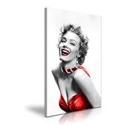 Beautiful Marilyn Monroe Red Lip Sexy Dress Modern Canvas Wall Art Picture Print 50 cm x 76 cm
