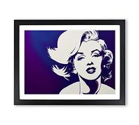Beautiful Marilyn Monroe Vol.1 H1022 Framed Print for Living Room Bedroom Home Office Décor, Wall Art Picture Ready to Hang, Black A2 Frame (64 x 46 cm)