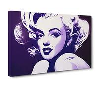 Beautiful Marilyn Monroe Vol.2 Canvas Wall Art Print Ready to Hang, Framed Picture for Living Room Bedroom Home Office Décor, 30x20 Inch (76x50 cm)