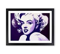 Beautiful Marilyn Monroe Vol.2 H1022 Framed Print for Living Room Bedroom Home Office Décor, Wall Art Picture Ready to Hang, Black A3 Frame (46 x 34 cm)